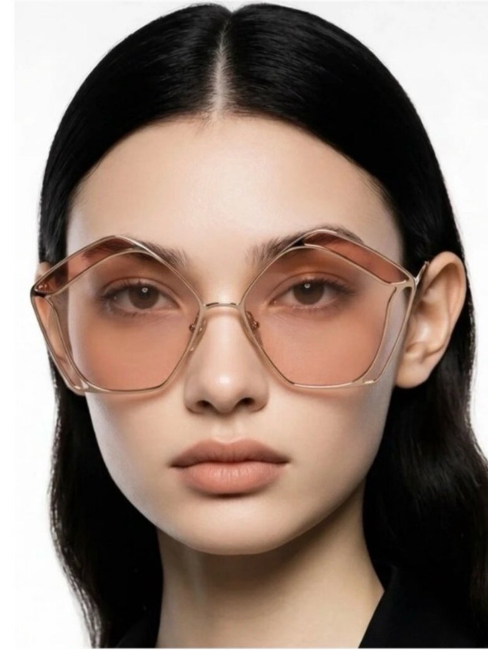 CHLOÉ
CH0026S GOLD PINK OVERSIZED SUNGLASSES